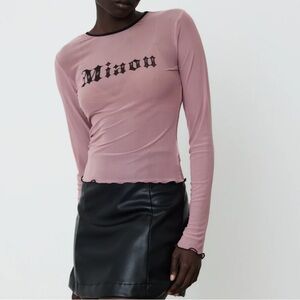 SOLD Miaou Long Sleeve Top